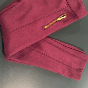 Janie and Jack Maroon Leggings